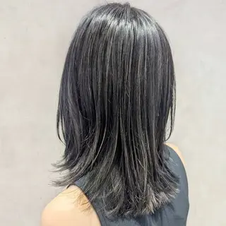 ミディアム カラー 似合わせ透明感カラー 🌿ナンバアオイ🌿のヘアスタイル