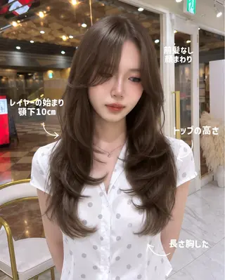 ロング hiyori🎀 トレンドレイヤーのヘアスタイル