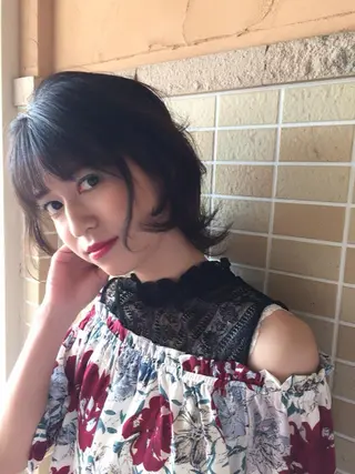 ミディアム 🌸スタイリスト 山浦美恵のヘアスタイル
