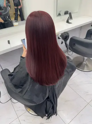 ロング カラー パーマ ヘアアレンジ メンズ キッズ 韓国系🇰🇷🩶 艶暗髪/MEIのヘアスタイル