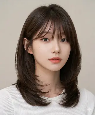 ミディアム ミディアムレイヤー 募集中/村上廉のヘアスタイル