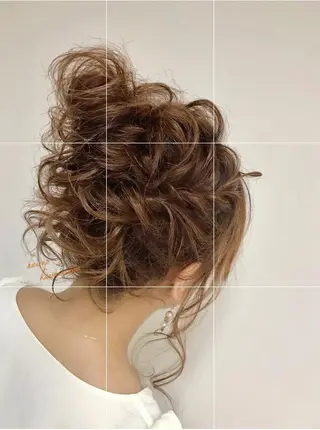 セミロング カラー パーマ ヘアアレンジ ネイル マツエク・マツパ 吉川 宙翔のヘアスタイル