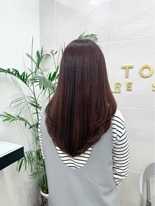 セミロング カラー 本格ヘッドスパ🌿 ×ヘア 佐藤のヘアスタイル