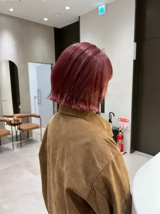 ショート カラー 泉愛美/銀座美容師 /暖色カラー/ボブのヘアスタイル