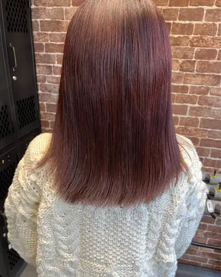 セミロング カラー パーマ ヘアアレンジ メンズ キッズ ネイル マツエク・マツパ アイブロウ 久木原 ゆりのヘアスタイル