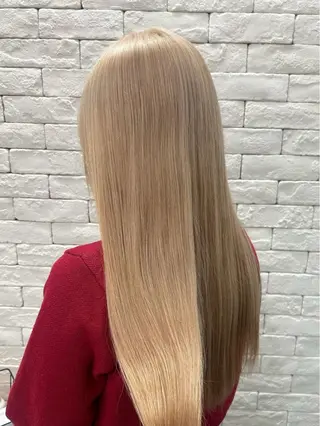 ロング カラー ブリーチ透明感カラー 🍀mizuki🍀のヘアスタイル