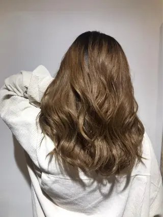 セミロング カラー ayumi🦖/ 似合わせカラー🤎のヘアスタイル