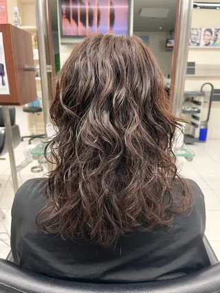 ロング パーマ 小野 達己のヘアスタイル