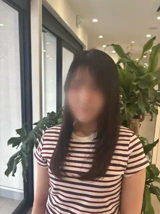 ロング 彦坂 優月のヘアスタイル