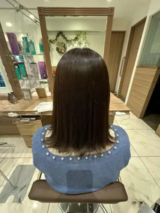 セミロング カラー 小平 悠人のヘアスタイル