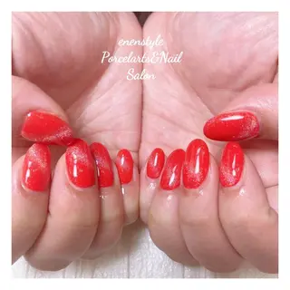 ミディアム ネイル 🐾enen style 🐾のネイルデザイン