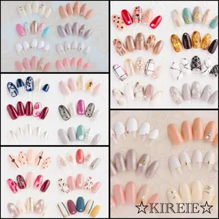 カラー ヘアアレンジ ネイル マツエク・マツパ KIREIE NAILSのネイルデザイン