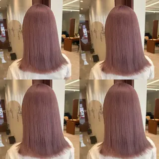 ミディアム カラー moc立川 ケアブリーチのヘアスタイル