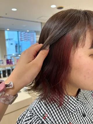 カラー 🎀暖色カラー/透明 感カラー/ひな🎀のヘアスタイル