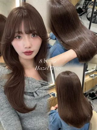 ロング カラー 【レイヤー/ブリーチ なしW】nonokaのヘアスタイル