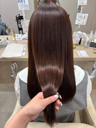 ロング カラー ボブ/顔周りレイヤー 🎀momoka🎀のヘアスタイル