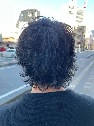 ショート パーマ メンズ 小関 仁晴のヘアスタイル
