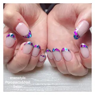ミディアム ネイル 🐾enen style 🐾のネイルデザイン