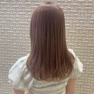 セミロング カラー 𝒢𝒾𝓇𝓁𝓎 ⑅　𝓎𝓊𝓀𝒶のヘアスタイル