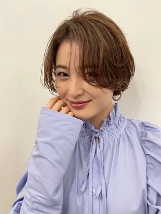 ショート カラー レイヤーカット🎀 NANAHAのヘアスタイル