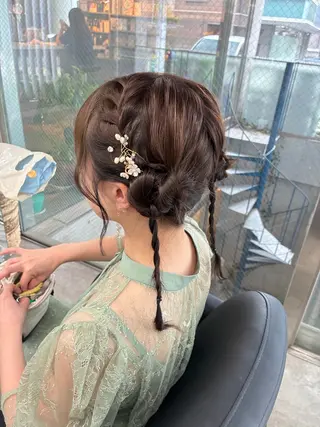 ヘアアレンジ 速水 ゆきののヘアスタイル