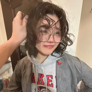 カラー カエデ🦔 ボブショート・メンズのヘアスタイル