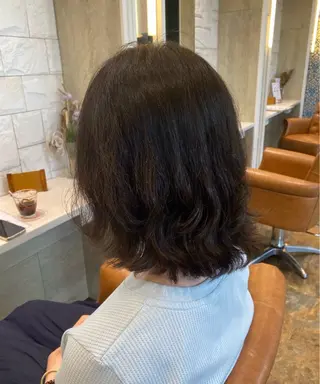 ミディアム パーマ ママ美容師 Tsuchiyaのヘアスタイル