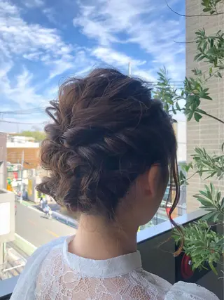 セミロング ヘアアレンジ メンズパーマの巨匠 鈴木純のヘアスタイル