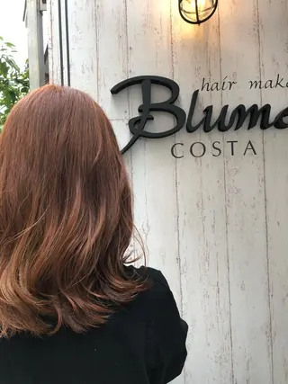 ミディアム カラー 韓国風カット osugiのヘアスタイル