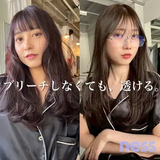 セミロング ness🎖️ カミカリスマ受賞のヘアスタイル