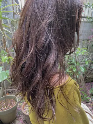 ロング カラー Moca 〰️のヘアスタイル