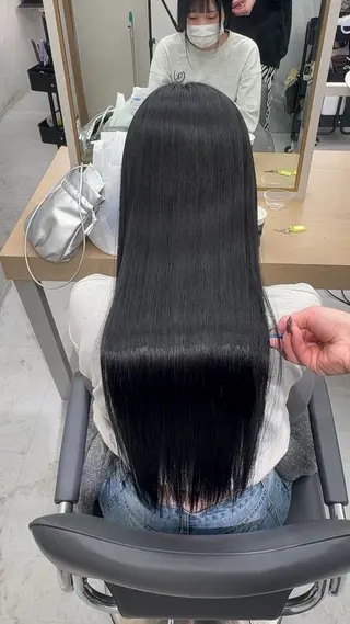 ロング 今話題の艶髪矯正 美艶カラー/FUKAのヘアスタイル