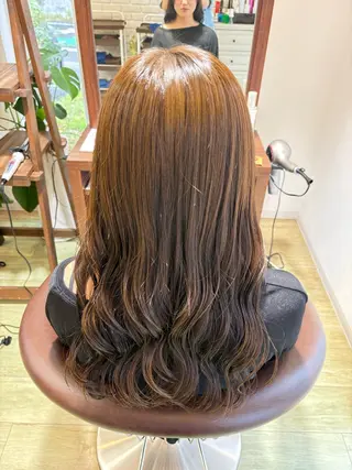 ロング 加藤 七夕奈のヘアスタイル