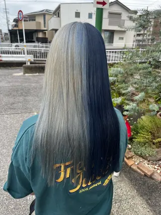 ロング カラー 大坪 拓斗のヘアスタイル