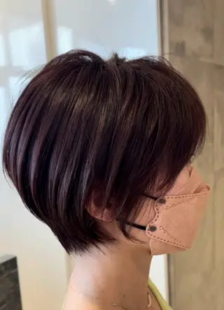 ショート 透明感カラー🌿‬ 似合わせ特化/‬荒砂のヘアスタイル