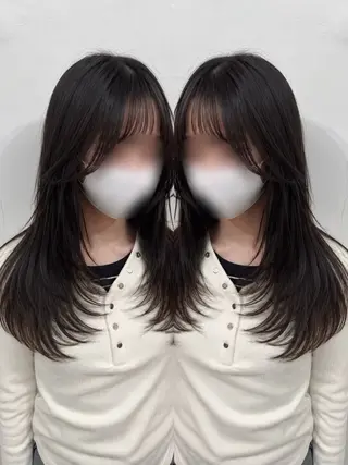 ロング カラー 🩵レイヤー✖︎ 髪質改善🩵リョウヤのヘアスタイル