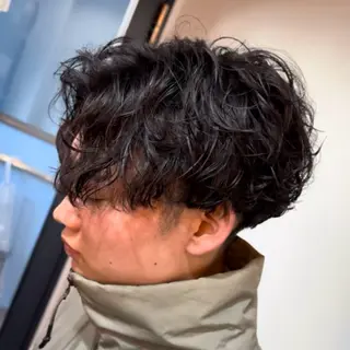 ショート ツイスパ/シャドウ 新井のヘアスタイル