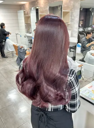 ロング レイヤー/艶髪カラー 森本くるみのヘアスタイル