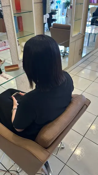 ミディアム カラー 🫧似合わせ×艶🫧 吉田 陽菜のヘアスタイル