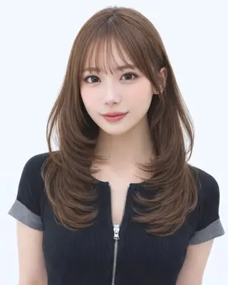 ミディアム カラー 髪質改善/縮毛矯正 /青山 早希🐾のヘアスタイル