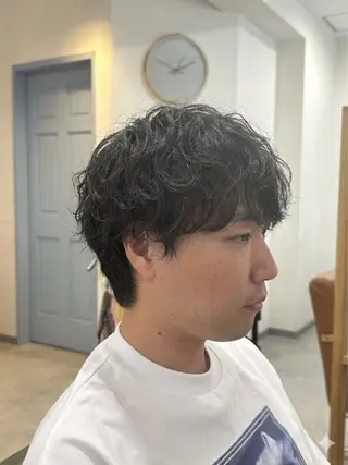 ミディアム メンズパーマ特化 /メンズ支持率◎のヘアスタイル