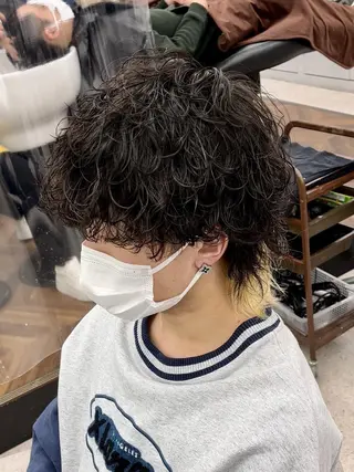 ショート 京都河原町 メンズパーマ助川龍哉のヘアスタイル