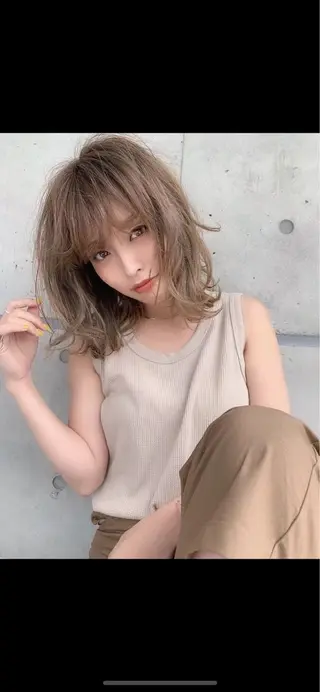 ミディアム カラー 横浜駅メンズパーマ師 🌀岩﨑弘成🌀のヘアスタイル