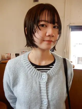 ショート カラー デザインカット🎨 ボブおざきのヘアスタイル