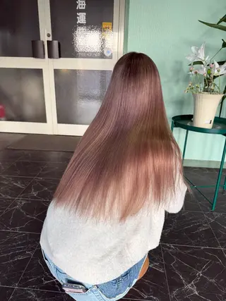 ロング カラー aya. 下関のヘアスタイル