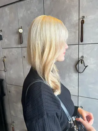 セミロング カラー ヘアアレンジ 🌈インナーカラー ‘ショウマ’🌈のヘアスタイル