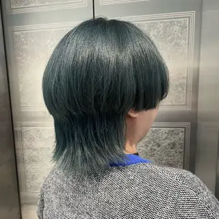 ショート カラー 顔周りカット／透明感 カラー／Kurumeのヘアスタイル