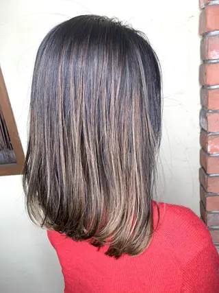 ミディアム カラー パーマ ヘアアレンジ メンズ キッズ ネイル マツエク・マツパ 髪質改善 艶髪🔵フセナオヤのヘアスタイル