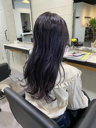ロング カラー 先着1名様限定 カット無料のヘアスタイル