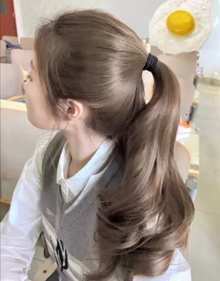 ロング カラー ヘアアレンジ 垢抜け透明感 カラー🪽ྀི🤎のヘアスタイル